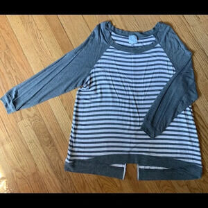 Sunday Striped Long Sleeve Knit Top